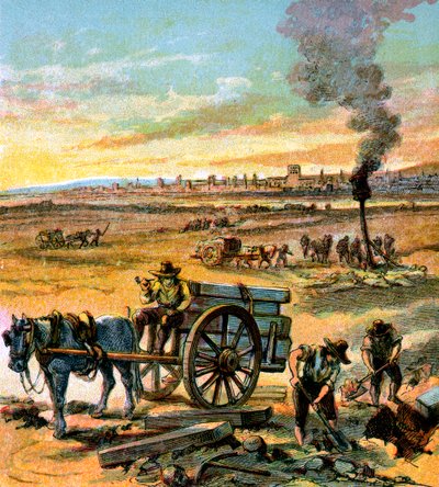 Den stora pesten 1665, c1850 av Unbekannt