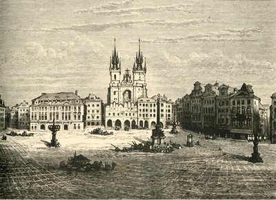 Stora torget, Prag, 1890. av Unbekannt