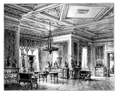 The Green Drawing Room, Windsor Castle, c1888 av Unbekannt
