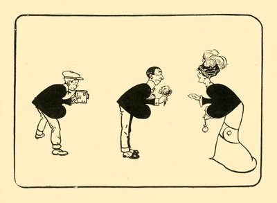 Hälsningen på spader tre, 1910. av Unbekannt
