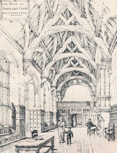 The Hall, Shiplake Court, 1898 av Unbekannt
