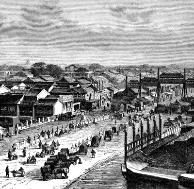The High Street, Peking, c1890 av Unbekannt
