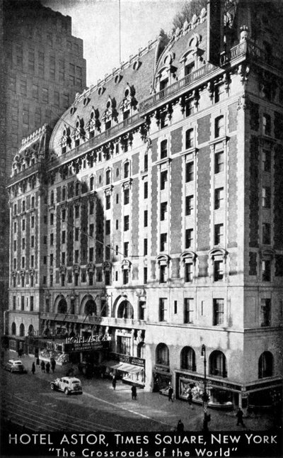 Hotel Astor, Times Square, New York, c1930-talet av Unbekannt