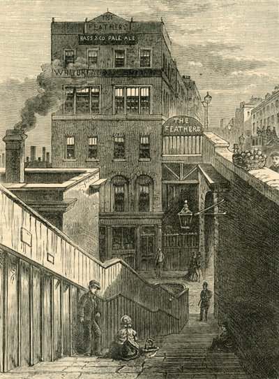 Husen i Waterloo Bridge Road, c1878. av Unbekannt