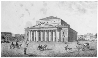 Imperial Bolshoi Kamenny Theatre, St Petersburg, Ryssland, 1820-talet. av Unbekannt