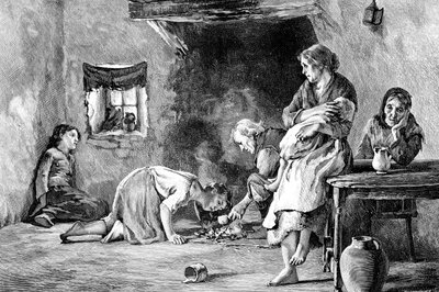 Den irländska hungersnöden, 1845-1849, 1900 av Unbekannt