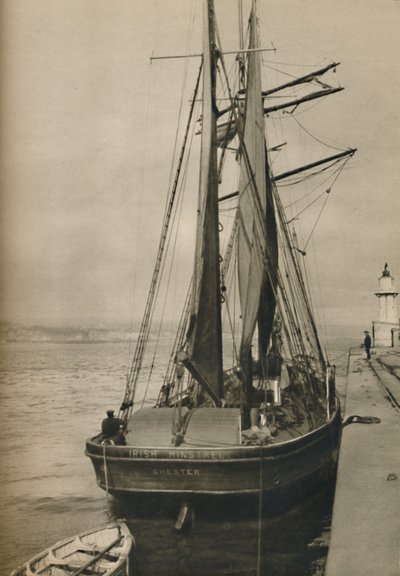 The Irish Minstrel, en tremastad skonare av trä, 1937 av Unbekannt