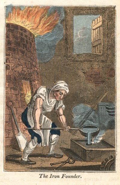Järngrundaren, Rotherham, Yorkshire, 1821 av Unbekannt