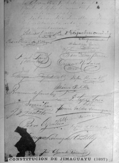 Jimaguayu-konstitutionen, 1895, 1920-talet av Unbekannt