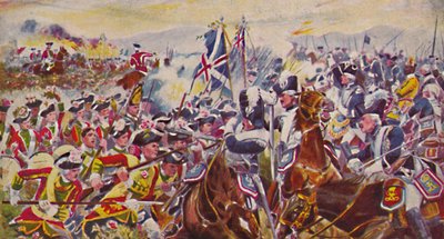 The Kings Own Yorkshire Light Infantry. Slaget i Rosefields vid Minden, 1759, 1939 av Unbekannt
