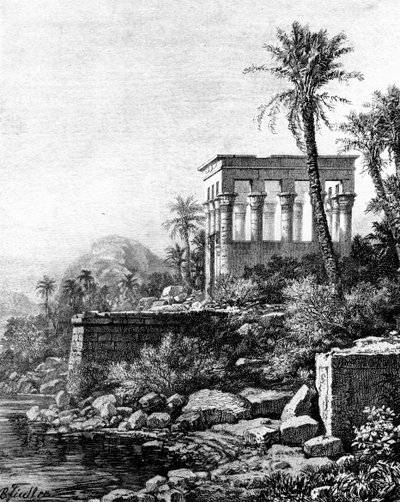Kiosken, Philae-templet, Egypten, 1881 av Unbekannt