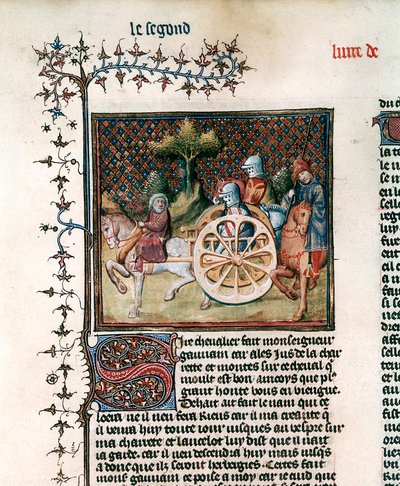 Riddaren av vagnen Sir Lancelot, 1344 av Unbekannt