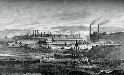 Landore Siemens stålverk, c1880 av Unbekannt