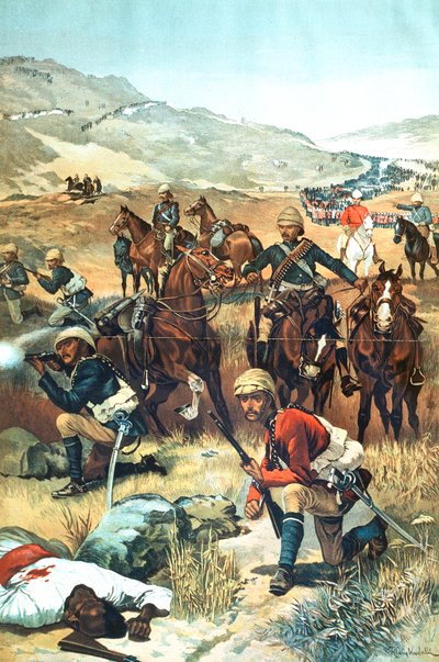 The Last Shot in the Sudan, 1885 av Unbekannt