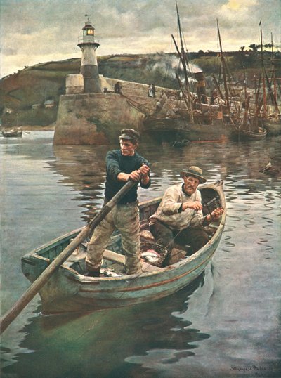 Fyren Newlyn, Cornwall, 1893, c1902. av Unbekannt