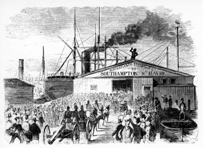 Lastningen av Atlanten och Östersjöbåtarna, c1860-talet av Unbekannt