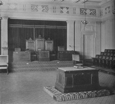 The Lodge Room, som visar dekorativ fris, Masonic Temple, Birmingham, Alabama, 1924 av Unbekannt