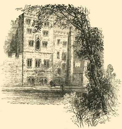 Lollards Tower, Lambeth Palace, c1878. av Unbekannt