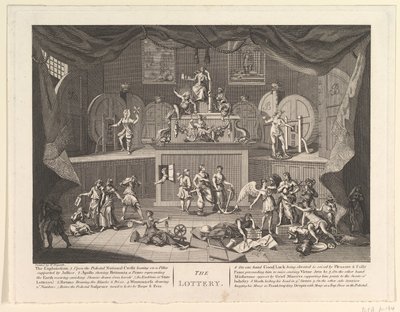 Lotteriet, [efter 1724]. av Unbekannt