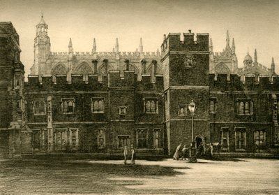 Nedre skolan och långkammaren, 1911. av Unbekannt