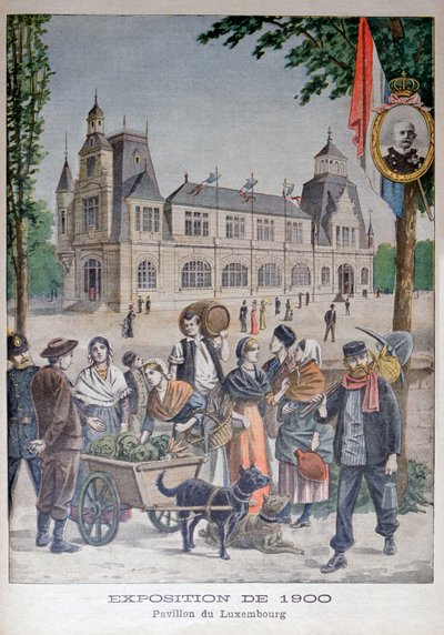 Luxemburgpaviljongen vid världsutställningen 1900, Paris 1900 av Unbekannt