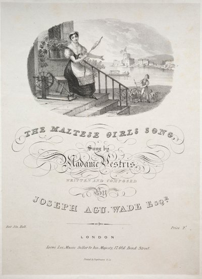 Den maltesiska tjejsången, 1800-talet. av Unbekannt