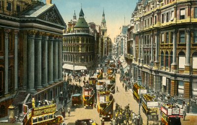 The Mansion House och Cheapside, London, . av Unbekannt