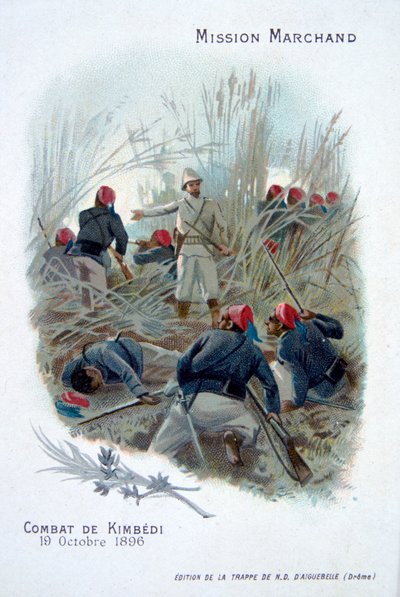 Marchand-expeditionen: strider vid Kimbedi, Kongo, 19 oktober 1896 av Unbekannt
