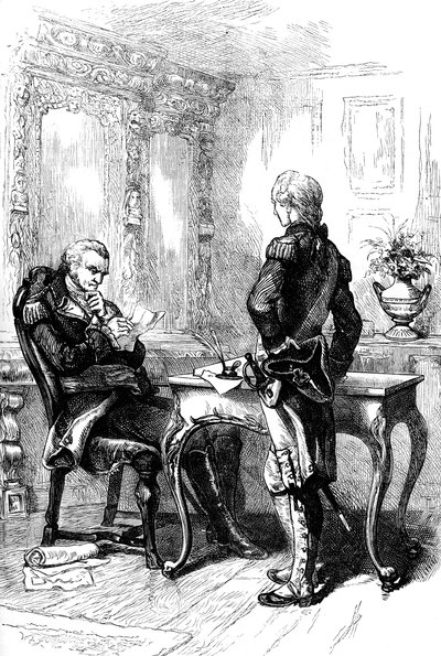 Markisen de Lafayette med George Washington, c1775-1781 c1880 av Unbekannt