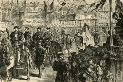 Anne Boleyns bröllopsprocession, 1533, 1890. av Unbekannt