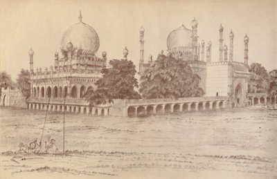Mausoleet för Ibrahim Shah, kung av Bijapur, i Bijapur, 1821, 1936. av Unbekannt