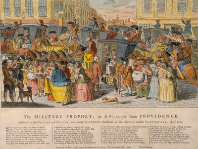 "The Military Prophet: or A Flight from Providence", 1750 av Unbekannt