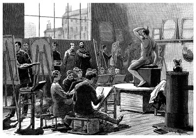 Modellen, 1882 av Unbekannt