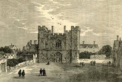 Klostret St. John of Jerusalem, Clerkenwell - Porten från väst, c1872. av Unbekannt