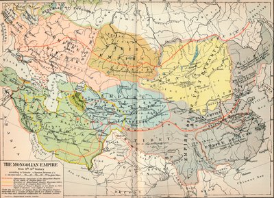 Det mongoliska riket från 1100-1400-talet, c1903, 1904 av Unbekannt