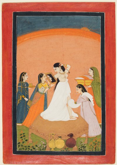 Morgontoaletten, 1810-25. av Unbekannt