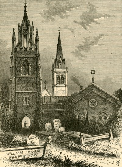 The Mortuary Chapel and New Church, Woburn, 1898. av Unbekannt