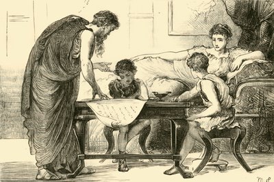 Gracchis moder, 1890. av Unbekannt