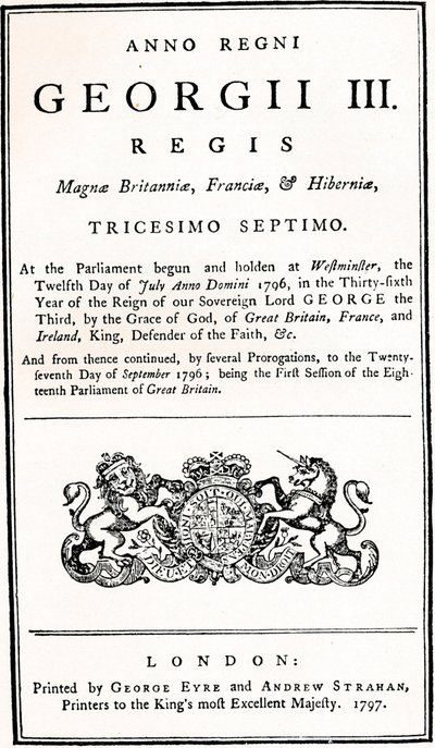 Myterilagen, 1797, 1934 av Unbekannt
