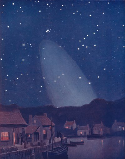 Den mystiska konen av ljuset på himlen, 1935 av Unbekannt