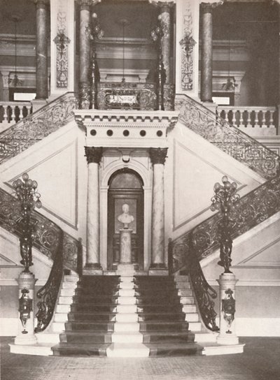 Nationalbibliotekets trappa, 1914 av Unbekannt
