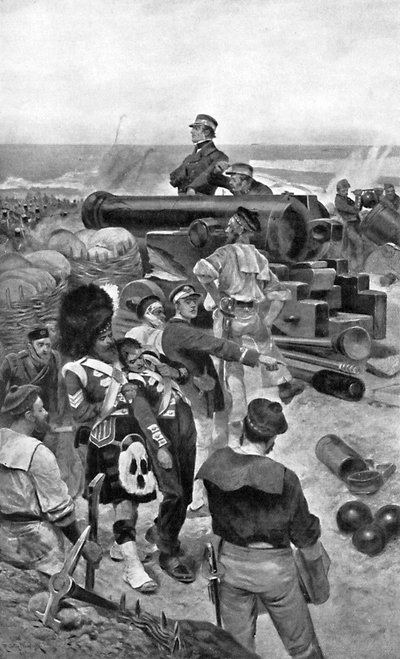 Sjöbrigaden i Sevastopol, 1850-talet av Unbekannt