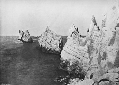 The Needles - General View, Showing the Lighthouse, 1895 av Unbekannt