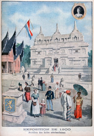 Nederländska Indies paviljongen vid världsutställningen 1900, Paris, 1900 av Unbekannt
