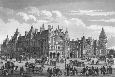 The New Law Courts, Westminster, London, c1878 1878 av Unbekannt
