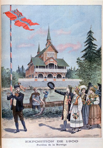Den norska paviljongen på världsutställningen 1900, Paris, 1900 av Unbekannt