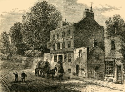 The Old Crown Inn, Highgate, 1830, c1876. av Unbekannt