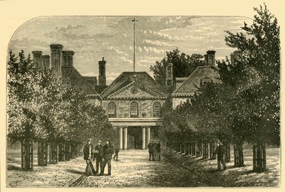 Gamla huset, från hovet, 1898. av Unbekannt