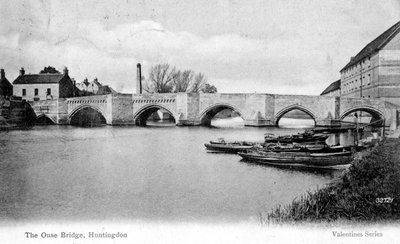 Ouse Bridge, Huntingdon, Cambridgeshire, 1905 av Unbekannt