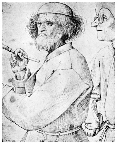 Målaren och kännaren, c1565 1956 av Unbekannt